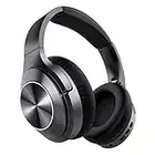 AUSDOM Noise Cancelling Headphones Over Ear, Bluetooth Wireless Foldable ANC Headphones Comfortable with Active Sound Canceling Stereo Mic, 30H Playtime, Black