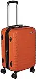 Amazon Basics Hardside Carry On Spinner Travel Luggage Suitcase - 20 Inch, Orange