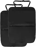 Amazon Basics Waterproof Car Seat Protector, Kick Mat and Back Seat Storage Organizer, 3 pockets, iPad Tablet Holder