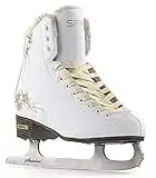 SFR Skates Glitra Ice Skates, Unisex Children, White / (white), 5 UK (38 EU)