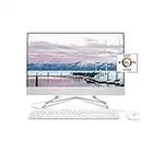 HP 24-inch All-in-One Desktop Computer, AMD Athlon Silver 3050U Processor, 8 GB RAM, 256 GB SSD, Windows 10 Home (24-dd0010, White)