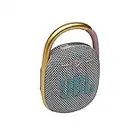 JBL Clip 4 - Portable Mini Bluetooth Speaker, Big Audio and Punchy bass, Integrated Carabiner, IP67 Waterproof and dustproof, 10 Hours of Playtime, Speaker for Home, Outdoor and Travel - (Gray) (Renewed)