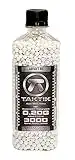 Taktik 0.20g Airsoft White BBS Bio - Precision Grade Highly Polished Biodegradable Airsoft bb - 3000 Rounds Bottle Airsoft with Match Grade White BBS 6mm