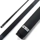 GSE 58" 2-Piece Fiberglass Graphite Composite Billiard Pool Cue Stick for Men/Women, Billiard Cue Stick for House or Commercial/Bar Use (Matte Black, 18oz)