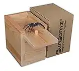 FunFamz The Original Spider Prank Box- Funny Wooden Box Toy Prank, Hilarious Christmas Money Gift Box Surprise Toy and Gag Gift Practical Joke Bromas Kit