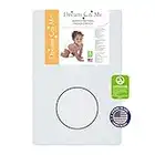 Dream On Me Holly 3” Fiber Portable, Greenguard Gold Certified, Waterproof Vinyl Cover, Lightweight Mini Crib Mattress, White