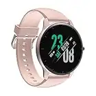 DOOGEE CR1 Smart Watch Women Men, 1.28” Touch Screen Fitness Watch with Pedometer Heart Rate & Sleep Monitor, IP68 Waterproof Activity tracker 13 Sports Modes, Sport Smartwatch for Android iOS - Gold