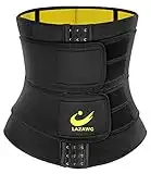 LAZAWG Women Neoprene Waist Trainer Sweat Belt Waist Trimmer for Weight Loss Sauna Waist Cincher Girdle Black