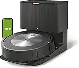 iRobot Roomba j7+ (7550) Self-Emptying Robot Vacuum – Identifies and Avoids Obstacles Like Pet Waste & Cords, Empties Itself for 60 Days, Smart Mapping, Alexa, Ideal for Pet Hair, Carpets, Graphite