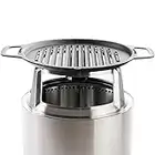 Solo Stove Bonfire Grill Top and Hub, Cast Iron Cooktop with Stainless Steel Hub for 8” Elevation, Addition for Bonfire Fire Pit, Weight: 20 lbs, Diameter: 17.5"