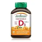 Jamieson Chewable Vitamin D3 1,000 IU - Natural Tangy Orange, 100 Count (Pack of 1)