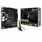 ASUS TUF Gaming B550M-PLUS WiFi II - Placa Base Micro-ATX AMD B550 (PCIe 4.0, 2X M.2, VRM de 10 etapas, HDMI, DP, USB 3.2 Gen. 2 de Tipo A y C, Aura Sync RGB)