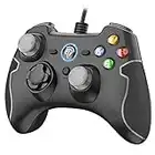 EasySMX PS3 Gamepad, PC Joystick für Spiele mit Kabel mit Dual-Vibration, Turbo und Fronttasten für Windows / PS3 / Android TV Box