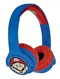 OTL Technologies - Auricular inalambrico Bluetooth para niños Rojo y Azul Super Mario (Android)