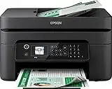 Epson WorkForce WF-2830DWF Multifunzione a Getto d'Inchiostro 4-in-1, Stampa 5.760 x 1.440 dpi, Scansione, Copia, Fax, ADF, Wi-Fi, Cartucce Singole, LCD da 3.7 cm, Nero