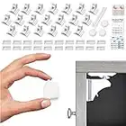 Magnetic Cabinet Locks for Babies - Magnetic Baby Proofing Cabinet Locks, Child Locks for Cabinets Drawers Doors for Back to School - Easy Installation No Tools Required (20 Pack and 3 Keys)