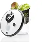 Thiru Centrifuga per Insalata 5 l - innovativa manovella 3D e Funzione di Arresto - centrifuga per Insalata Stabile - Insalata centrifuga - Senza BPA