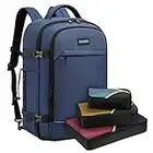 Asenlin 40L Travel Backpack ，17 Inch Laptop Backpack Flight Approved Luggage Carry On Water Resistant Computer Backpack for Weekender Overnight Large Daypack Blue