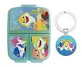 Baby Shark Sandwich Lunch Snack Box Multi Compartment Kids Children School Includes Baby Shark Keychain