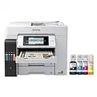 Epson EcoTank Pro ET-5800 Wireless Color All-in-One Supertank Printer with Scanner, Copier, Fax and Ethernet, White