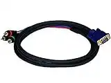 Monoprice 102170 6-Feet VGA to 3 RCA Component Video Cable (HD15-3-RCA)