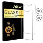 Ailun 2Pack Screen Protector for iPhone 13 Pro [6.1 inch] Display 2021 + 2 Pack Camera Lens Protector, Tempered Glass Film,[9H Hardness] - HD [Not for iPhone 13 Pro Max][4 Pack]
