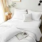 LBRO2M Bed Sheets Set Queen Size 6 Piece 16 Inches Deep Pocket 1800 Thread Count 100% Microfiber Sheet,Bedding Super Soft Comfortable,Wrinkle Cool Warm,White