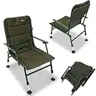 NGT XPR Carp Coarse Fishing Sturdy Chair with Arm Rests with Mud Feet