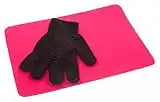 Cloud 9 Heat Proof Heat Resistant Protection Glove & Heatproof Mat for Hair Straighteners/Wands Tongs Gorgerous Pink