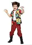 Ace Ventura Costume with Wig for Toddlers 2T Red