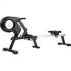 Merax Rowing Machine Magenetic Rower Machine with 8-Adjustable Level, LCD Monitor 330 LBS Max Weight Cardio Fitness Equipment for Home Use,12-Month Warranty,Foldable