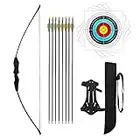 Dostyle Outdoor Youth Recurve Bow and Arrow Set Children Junior Archery Training for Kid Teams Game Gift (Black)