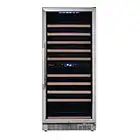 EdgeStar 101 Bottle 24" Built-In Dual Zone Wine Cooler