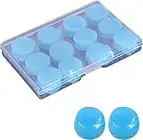 Tapones para Los Oídos, Tapones para Oídos de Silicona, Tapones de Oídos de Dormir, Tapones de Oídos de Silicona Moldeables Reutilizables con Caja, para Trabajar, Estudiar, Lugares Ruidosos, 6 Pares