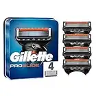 Gillette ProGlide Razor Blades Men Pack of 4 Razor Blade Refills with Precision Trimmer, 5 Anti-Friction Blades