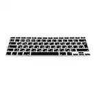 kwmobile Protezione Tastiera Russa Compatibile con Apple MacBook Air 13''/PRO Retina 13''/15'' (bis Mitte 2016) A1369, A1466 - Cover Tastiera Russo QWERTY - Copertina Silicone Nero