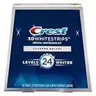 Crest 3D Whitestrips Supreme Bright At-home Teeth Whitening Kit, 21 Treatments, 28 Levels Whiter