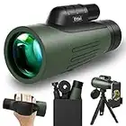 Ottui 12X50 HD Monocular Telescope, Upgraded BAK4 Prism FMC Lens Monocular for Adults with Smartphone Holder Tripod, High Power Zoom monocular for Bird Watching Hiking Stargazing Travelling Wildlife