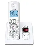 Alcatel F530 Telefono DECT Identificatore di chiamata Grigio, Bianco