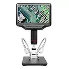 Andonstar AD407 1080p HDMI 4MP Microscope numérique Metel Stand High WD Écran LCD HD 7" Grossissement 270x Outil portable de réparation électronique de téléphone PCB Soudure SMD/SMT/BGA