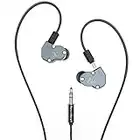 RevoNext QT5 QT2S QT2 RX8S Casque filaire Hi-Fi avec moniteur d'oreille (sans micro) (QT2, gris)