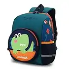 XNDZ Toddler Backpack for Nursery Kids Children Dinosaur Backpack with Chest Strap Kindergarten School Bag Outdoor Rucksack for 3-6 Years Boys Girls