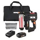 Worx WX840L 20V Power Share Cordless 18 Gauge Nail & Staple Gun