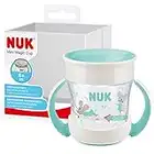 NUK Mini Magic Cup Tasse antifuite | Rebord antifuite 360° | À partir de 6 mois | Poignées ergonomiques | Sans bisphénol A | 160 ml | Souris (bleu)