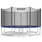 Giantex 14Ft Trampoline, Outdoor Large Trampoline w/Safety Enclosure Net, Ladder, Jumping Mat, Rust-Resistant Poles, Outdoor Backyard Trampoline for Kid, Adult