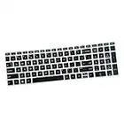 Cubierta De La Piel del Teclado De Escritorio De Silicona para HP 15.6 Pulgadas BF Portátil - Negro