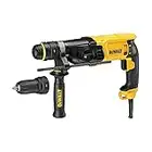 DEWALT D25134K-QS Tassellatore SDS-Plus, 3 Modalità, 800 W, Doppio Mandrino Autoserrante, Attacco Rapido 13 mm