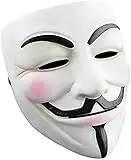 HADSOMUN V for Vendetta Hacker Maske - Anonymous Guy Masken für Kinder Erwachsene Halloween Kostüm Cosplay