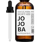 Aceite de Jojoba - 100% Orgánico, Puro, Natural y Prensado en frío - 50 ml - para el cuidado del cabello, cuerpo, piel - Ecológico