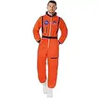 Morph Costumes Orange Astronaut Costume Adult Space Suit Costume For Men Women Space Man Costume L